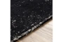 9'x12' Rug-Solid With White Striation Black/White - Side