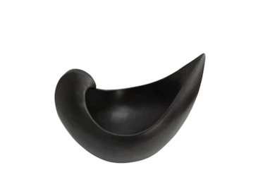 9 Inch Black Decorative Bowl