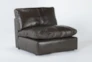 Marcello Leather Armless Chair - Side