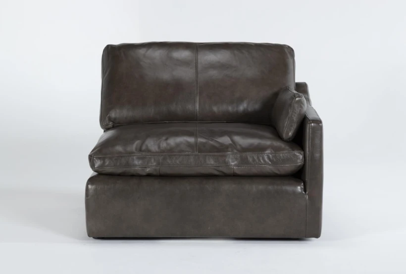 Marcello Leather Right Arm Facing Chair - 360