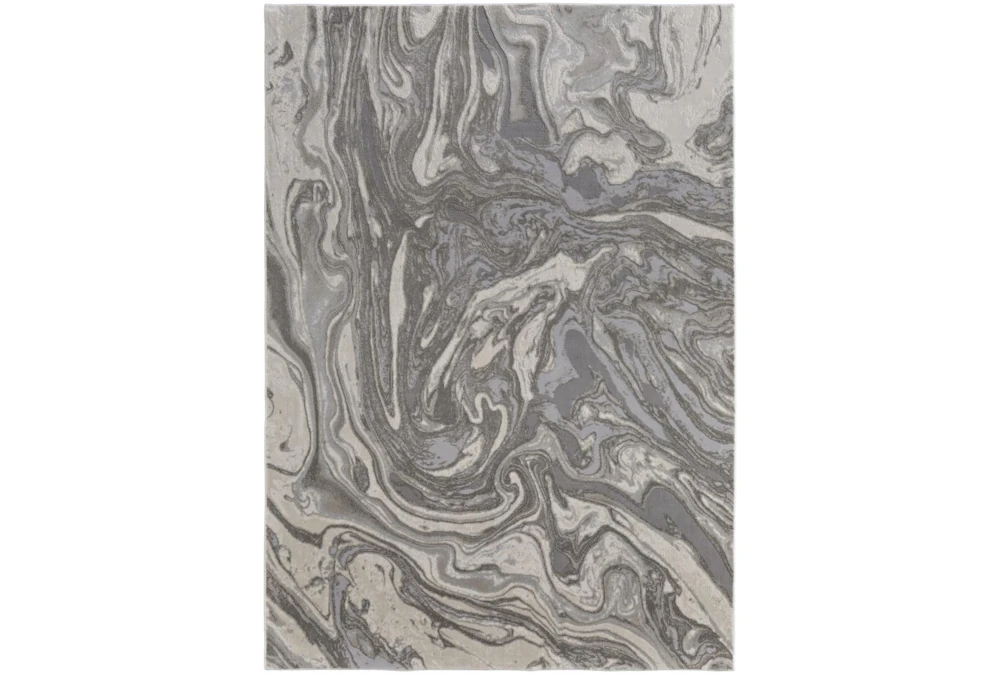 10'x13'1" Rug-Marble Swirl Light Grey