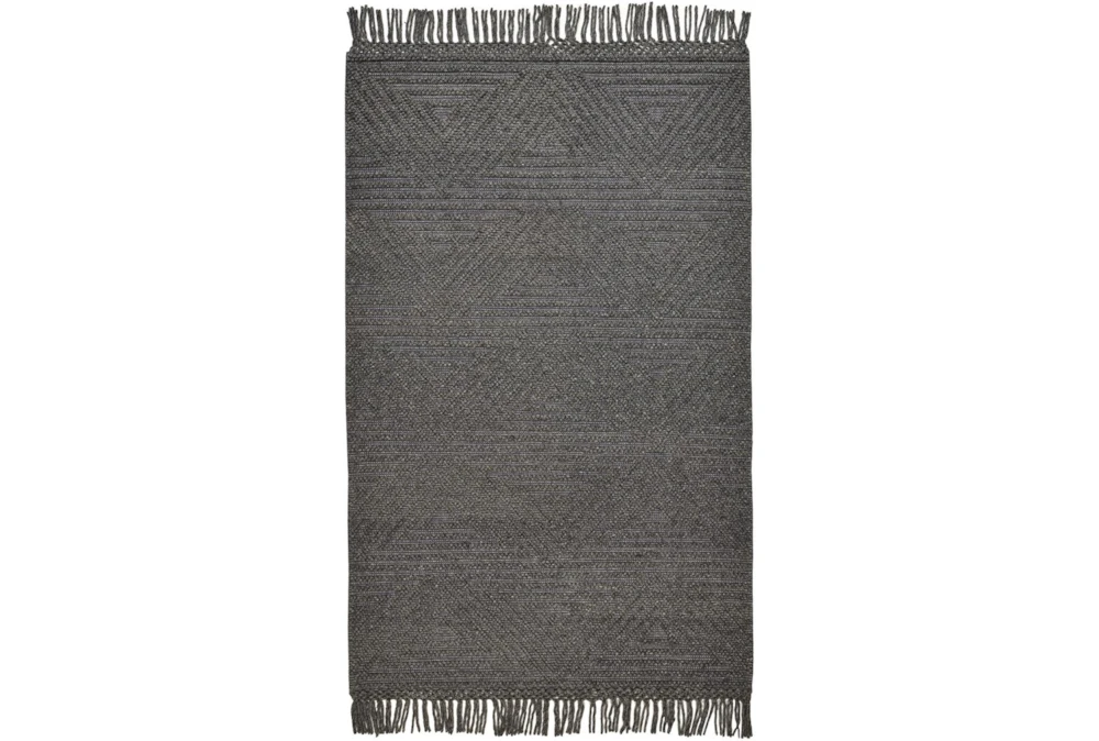 3'5"x5'5" Rug-Textured Boho Slate/Grey