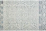 2'5"x10' Rug-Hand Knotted Wool Grey/Blue - Detail