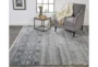 5'5"x8'5" Rug-Hand Knotted Wool Blue/Grey - Room