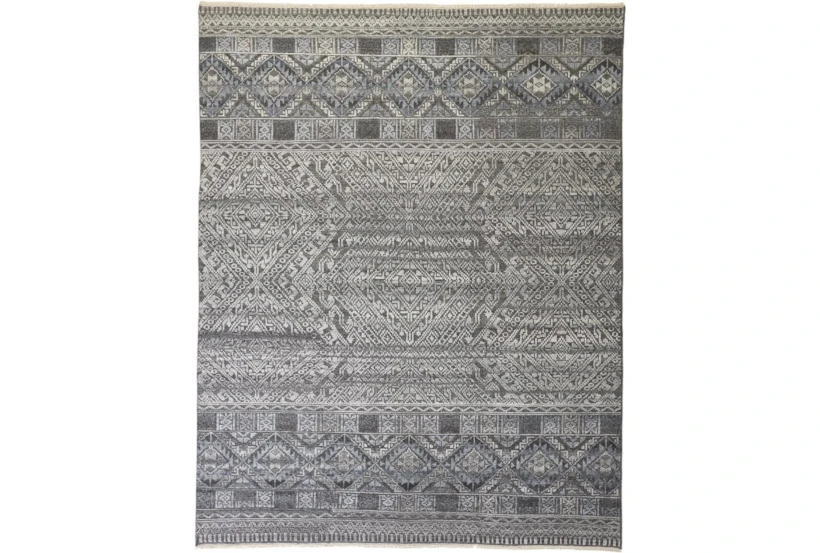 5'5"x8'5" Rug-Hand Knotted Wool Blue/Grey - 360