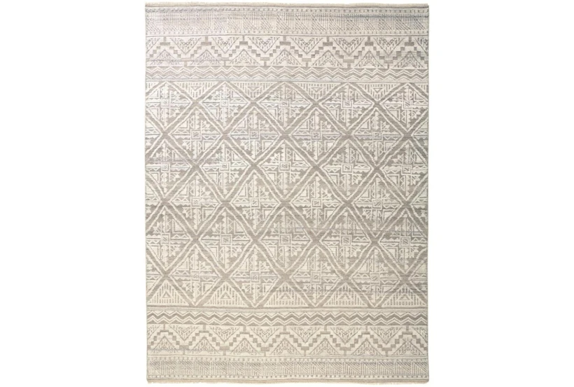 7'8"x9'8" Rug-Hand Knotted Wool Beige/Grey - 360