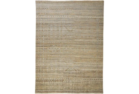 7'8"x9'8" Rug-Hand Knotted Wool Brown/Grey