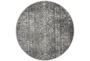 8'7" Round Rug-Alexander Charcoal/Ivory - Signature
