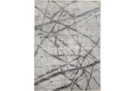 6'6"x9'5" Rug-Natural Abstract Charcoal/Grey