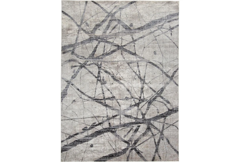 7'8"x11' Rug-Natural Abstract Charcoal/Grey - 360