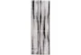 2'8"x7'8" Rug-Silver Metallic And Black Vertical Lines - Signature