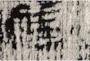 2'8"x7'8" Rug-Silver Metallic And Black Abstract Grid - Detail