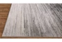8'x11' Rug-Silver Metallic And Black Horizontal Ombre - Detail