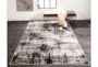 10'x13'1" Rug-Silver Metallic And Black Abstract Grid - Room