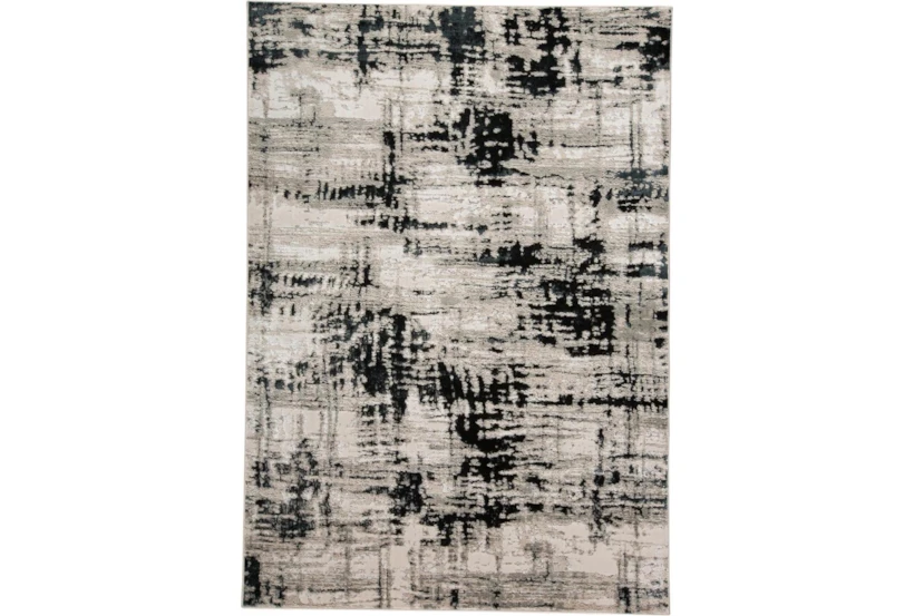 10'x13'1" Rug-Silver Metallic And Black Abstract Grid - 360