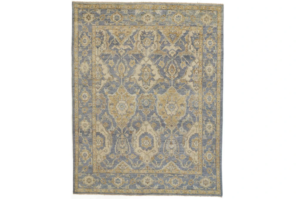 7'8"x9'8" Rug-Gramoy Hand Knotted Light Blue/Beige
