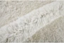 5'x8' Rug-Wool Yarn Shag Ivory - Detail