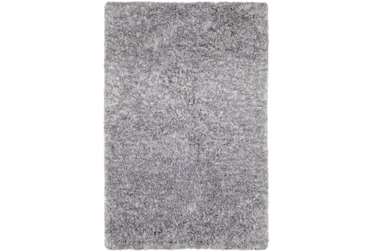 5'x8' Rug-Wool Yarn Shag Grey