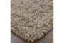 8'x10' Rug-Wool Yarn Shag Taupe - Front