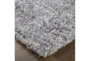 8'x10' Rug-Wool Yarn Shag Grey - Front
