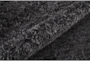 8'x10' Rug-Wool Yarn Shag Black - Detail