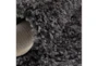 10'x14' Rug-Wool Yarn Shag Black - Back