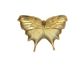 Gold Resin Butterfly Plate