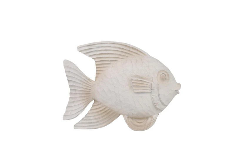 Whitewash 10 Inch  Fish Figurine - 360
