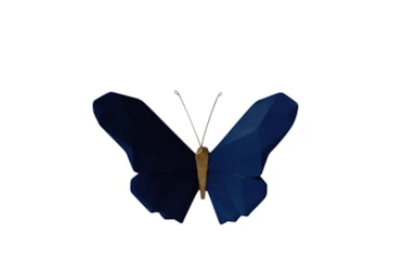 Youth 6 Inch Navy Butterfly Wall Decor