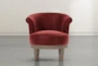 Cleo Burgundy Swivel Accent Chair - Signature