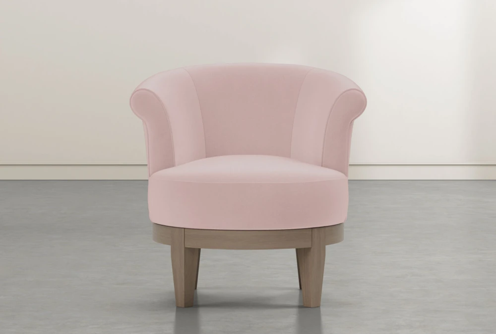 Cleo Rose Swivel Accent Chair