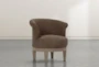 Cleo Brown Swivel Accent Chair - Side