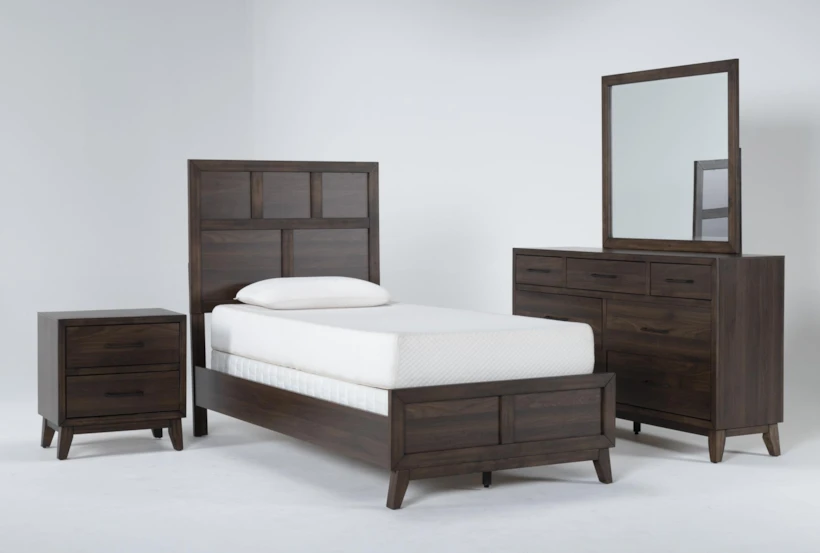 Montauk 4 Piece Twin Panel Bedroom Set - 360