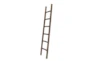 76" Wood Decorative Ladder  - Side