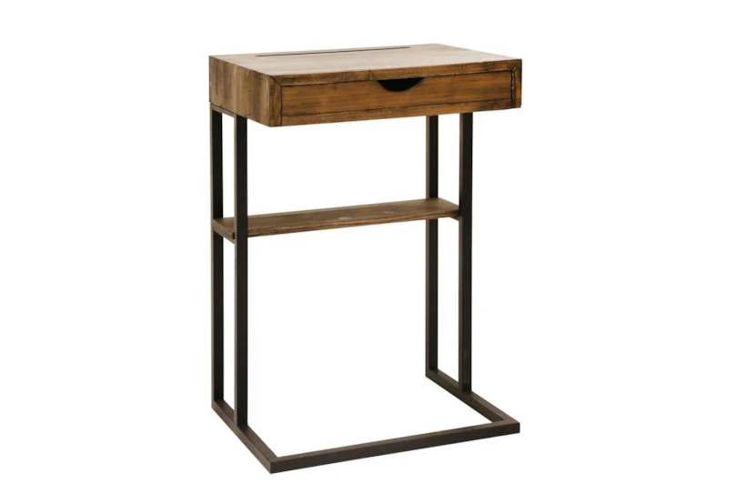 Wood + Metal C Table  - 360