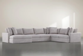 Grand Down II 4 Piece 182" Sectional With Left Arm Facing Oversized Chaise