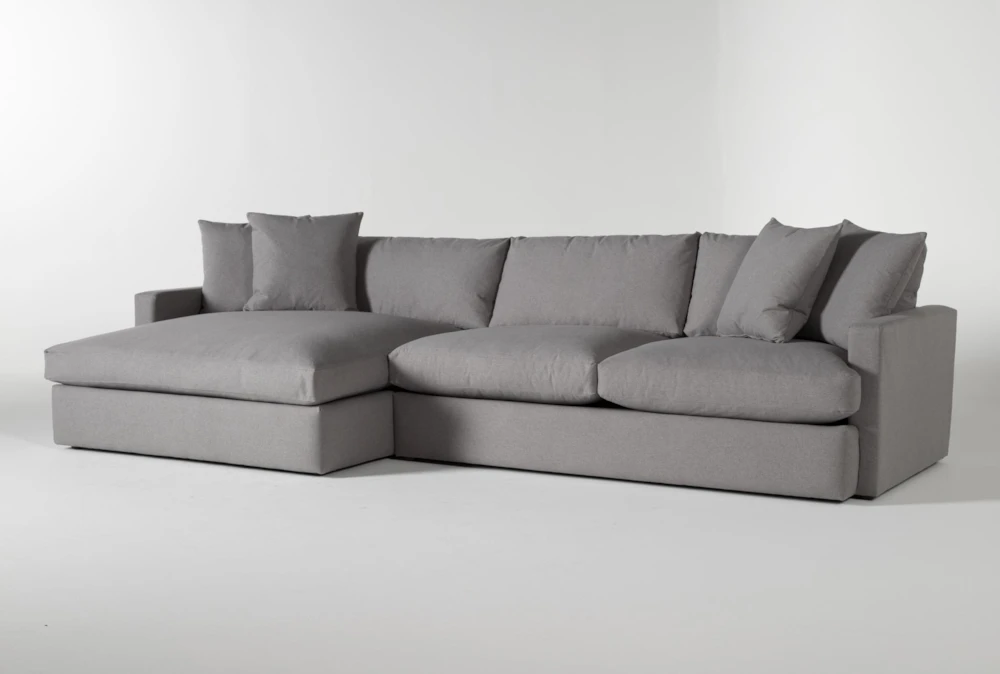 Grand Down 2 Piece 139" Sectional With Left Arm Facing Oversized Chaise