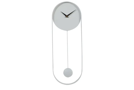 Youth White Tick Tock Clock
