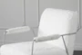 White Faux Fur Arm Chair - Detail