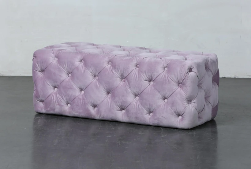 Orchid Tufted Rectangle Ottoman - 360