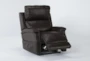 Thorpe Walnut Power Lift Recliner With Power Headrest And Heat - Side