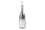 Metalic Silver Bottles With Stopper Set Of 2  - Material