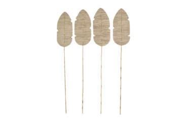 Tall Palm Leaf & Bamboo Decorative Vase Fillers Set Of 4