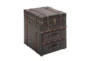 23 Inch Faux Leather Chest  - Front