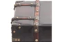 23 Inch Faux Leather Chest  - Front