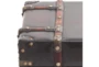 23 Inch Faux Leather Chest  - Material