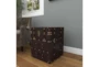 23 Inch Faux Leather Chest  - Room