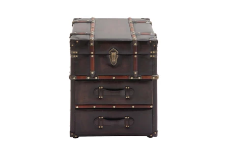 23 Inch Faux Leather Chest - Main
