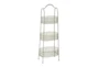 41 Inch 3 Tier White Metal Basket Stand - Signature
