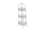 41 Inch 3 Tier White Metal Basket Stand - Material